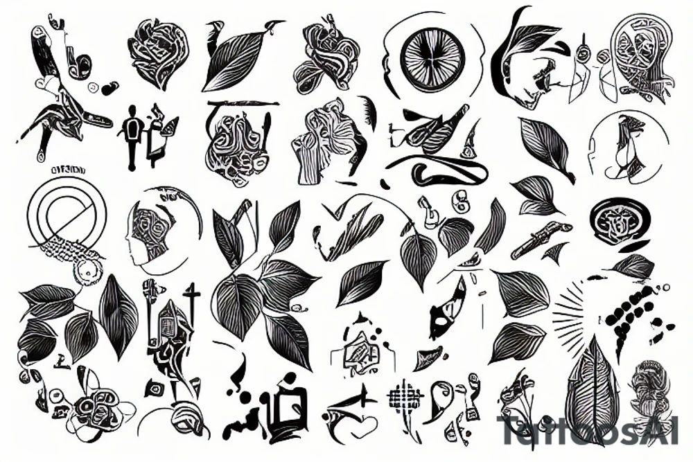 focus, humanistic, together tattoo idea