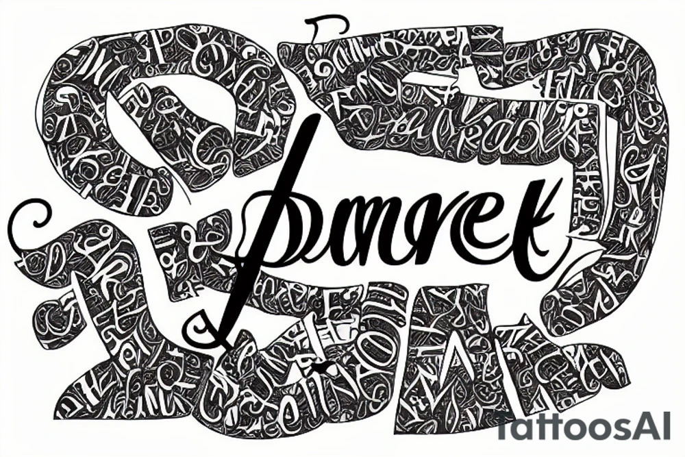 word backbone which means support for the family tattoo idea