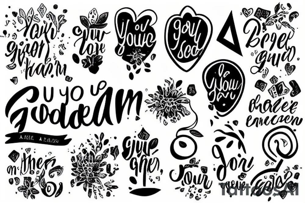 You are so golden, broken tattoo idea