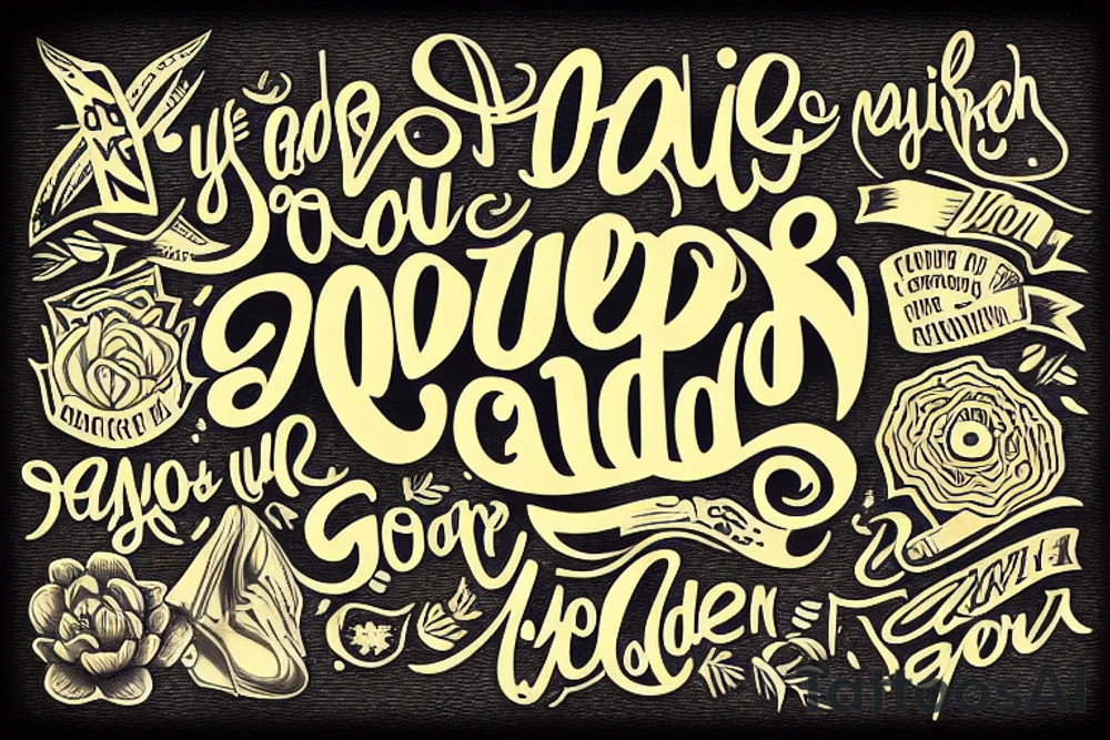 You are so golden, broken tattoo idea