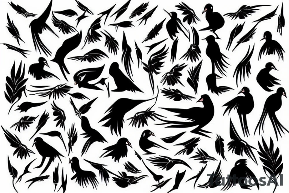 black swan tattoo idea