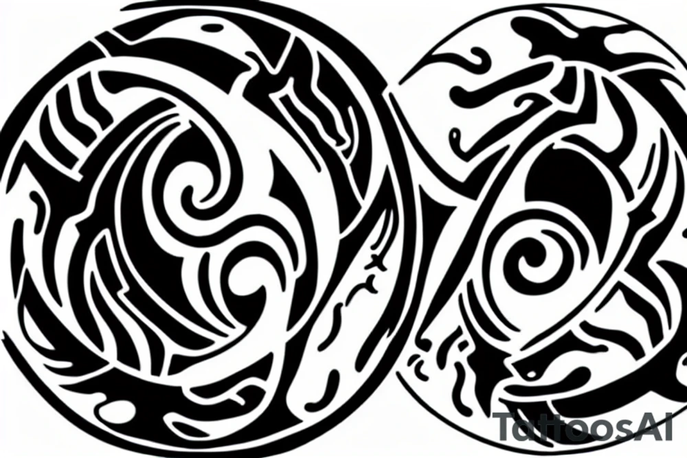 positive and negative sign representing yin and yang in live tattoo idea positive and negative sign representing yin and yang in live tattoo idea
