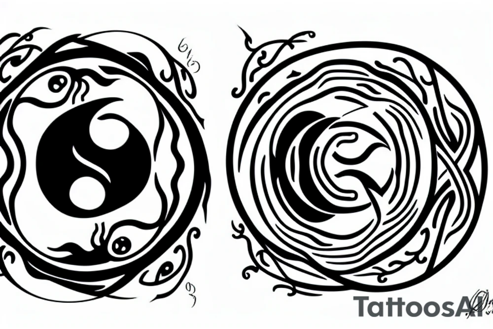 positive and negative sign representing yin and yang in live tattoo idea positive and negative sign representing yin and yang in live tattoo idea