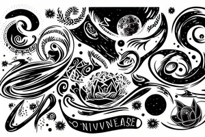 awareness of the universe tattoo idea