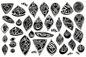 Massons with mystic tattoo idea