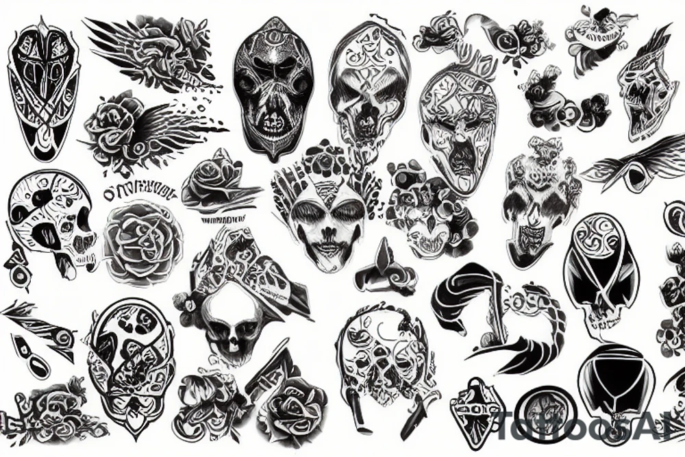 Massons with mystic tattoo idea