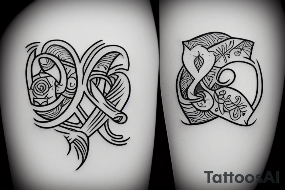 ukrainian tatoo with name Nika tattoo idea