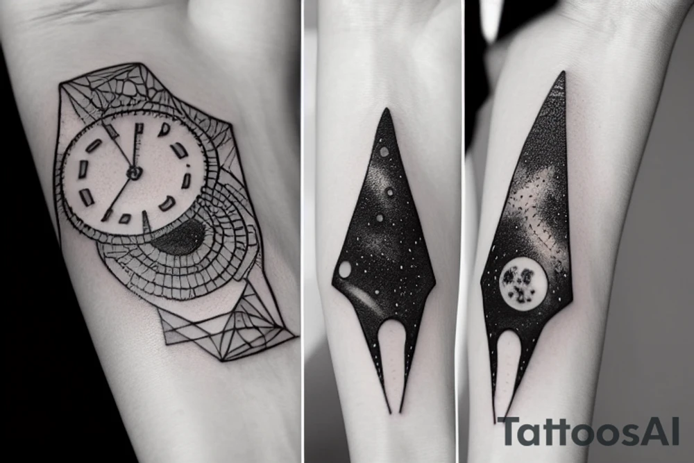 Deep space and silence tattoo idea