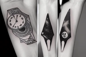 Deep space and silence tattoo idea