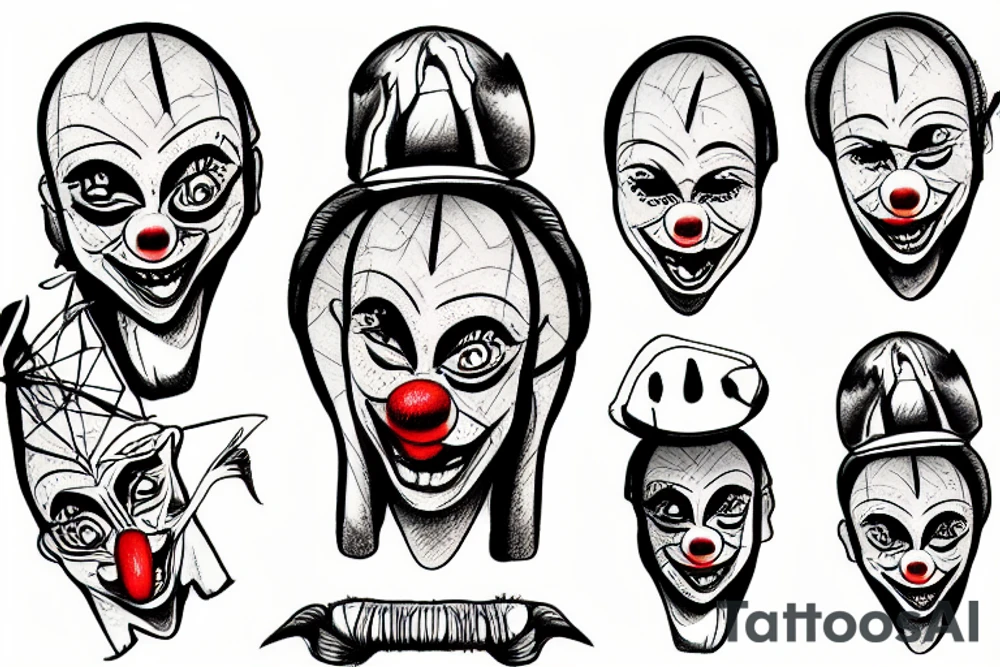 mountainbike  clown tattoo idea