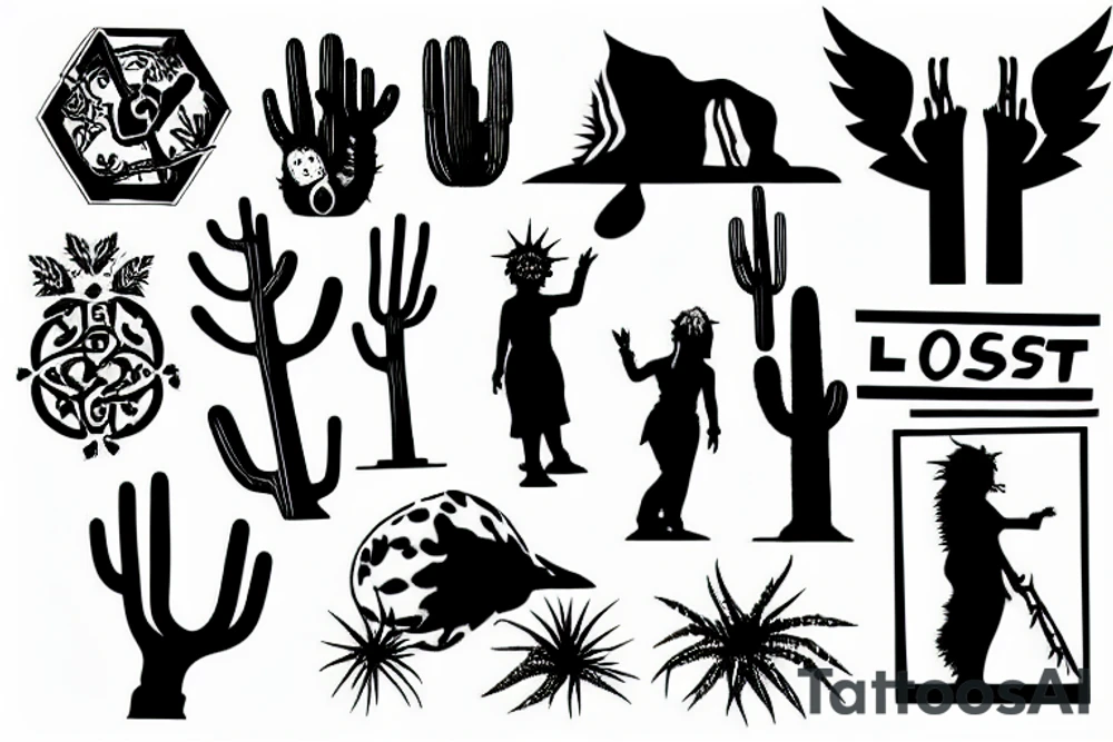 Lost soul in the desert tattoo idea