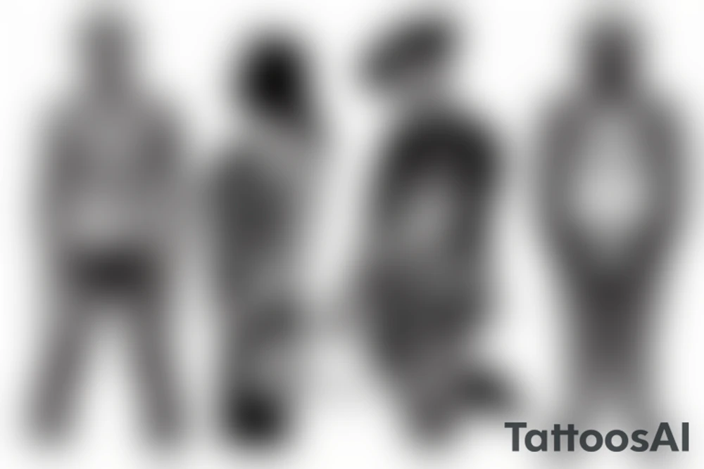 Lost soul in the desert tattoo idea