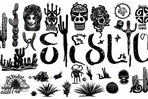 Lost soul in the desert tattoo idea