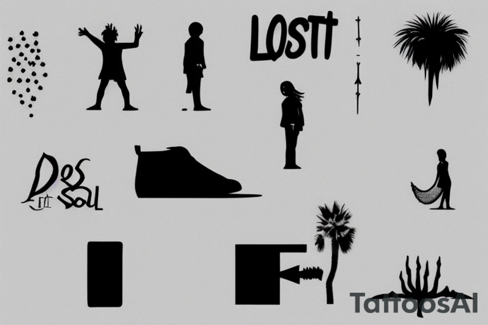 Lost soul in the desert tattoo idea