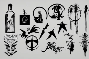 Lost soul in the desert tattoo idea