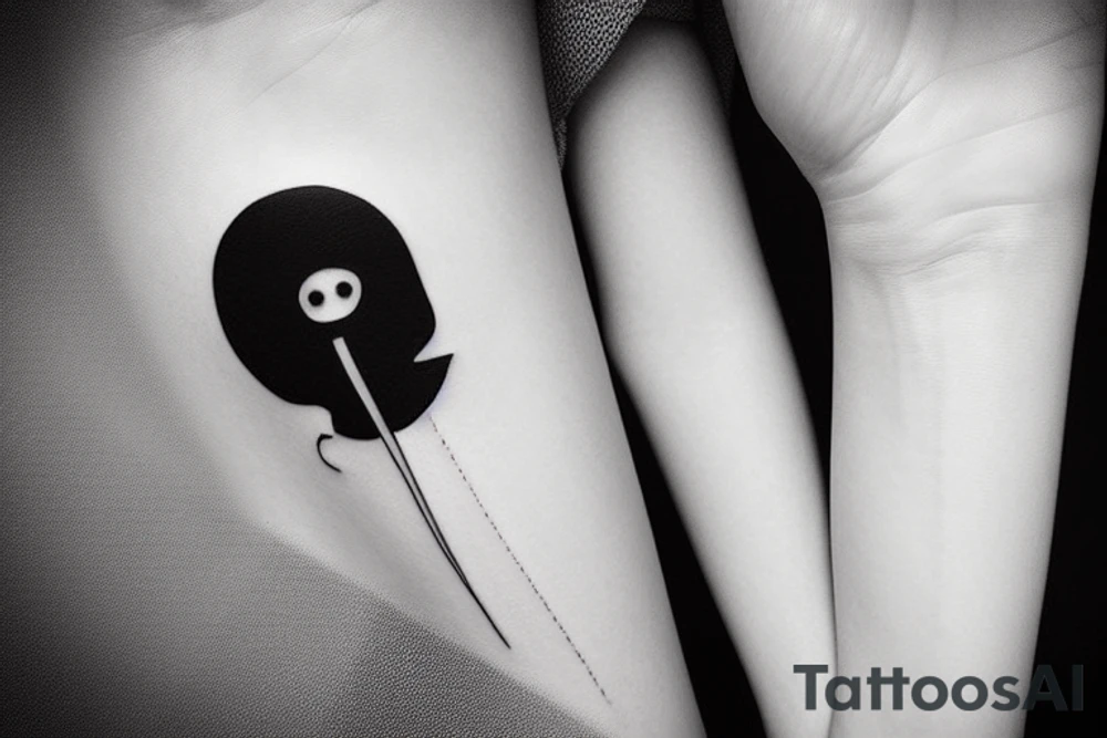 minimal sad tattoo tattoo idea