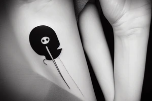 minimal sad tattoo tattoo idea