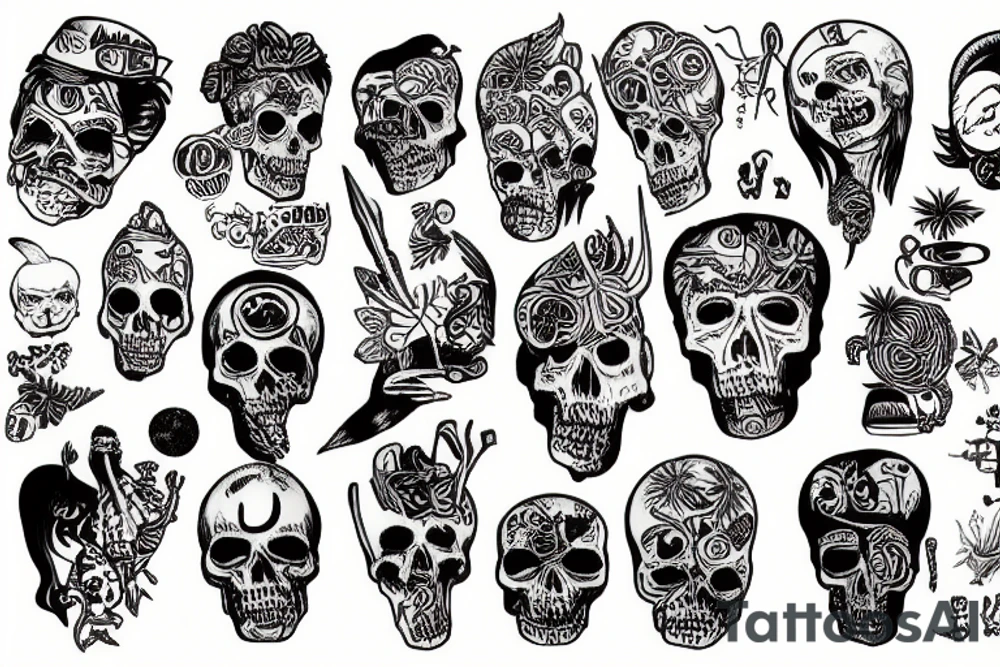 Lost bones tattoo idea