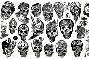 Lost bones tattoo idea