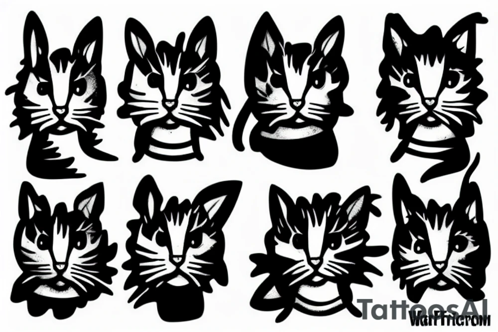 War kitten tattoo idea