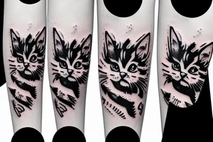 War kitten tattoo idea