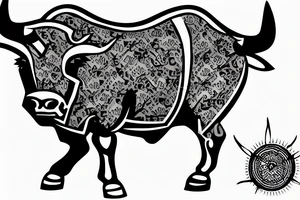 War bull tattoo idea