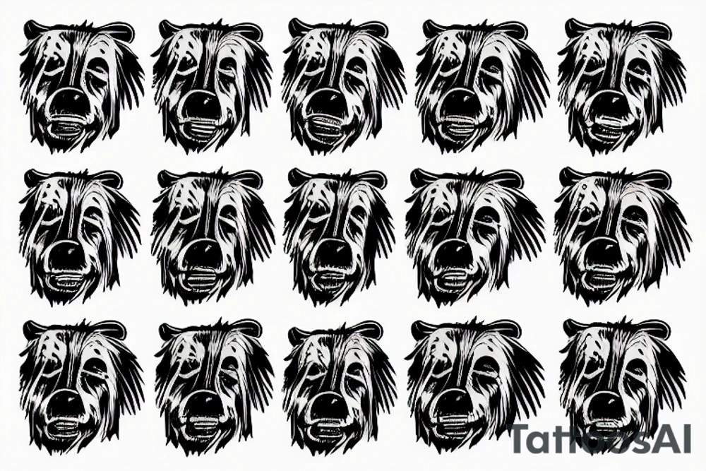 country grizzly tattoo idea