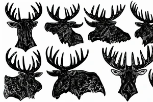Bull moose anarchy tattoo idea