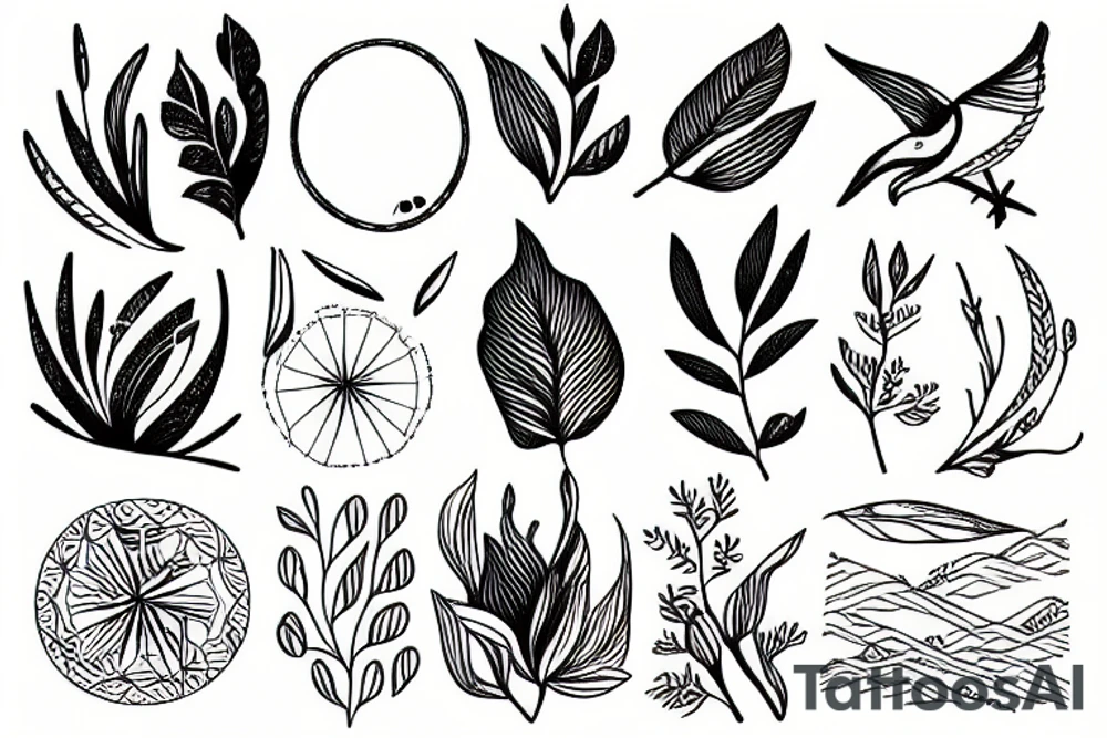Minimalist, nature lover tattoo idea