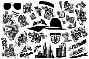 City on fire tattoo idea