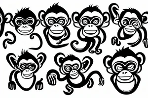A blackhat monkey tattoo idea