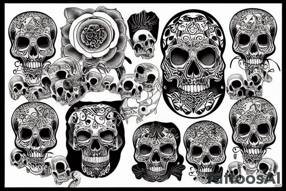 skull tattoo idea