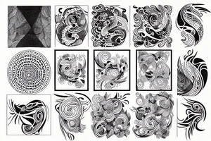 abstract tattoo idea