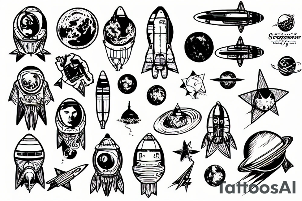 ukrainian space program tattoo idea