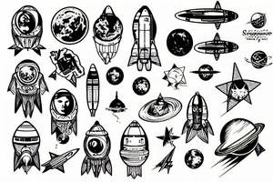 ukrainian space program tattoo idea