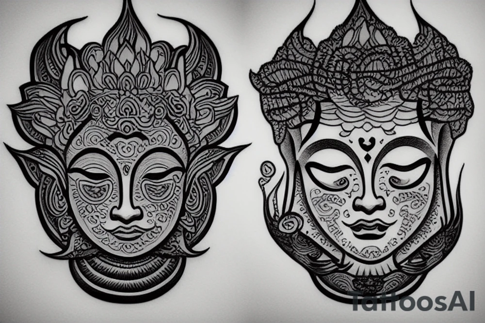 enlightened soul, buddhism tattoo idea