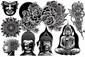 enlightened soul, buddhism tattoo idea