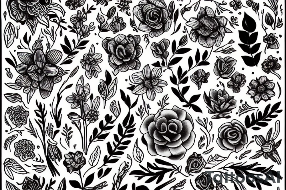 I want a soft, sweet and delicate flower tattoo idea