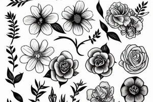 I want a soft, sweet and delicate flower tattoo idea