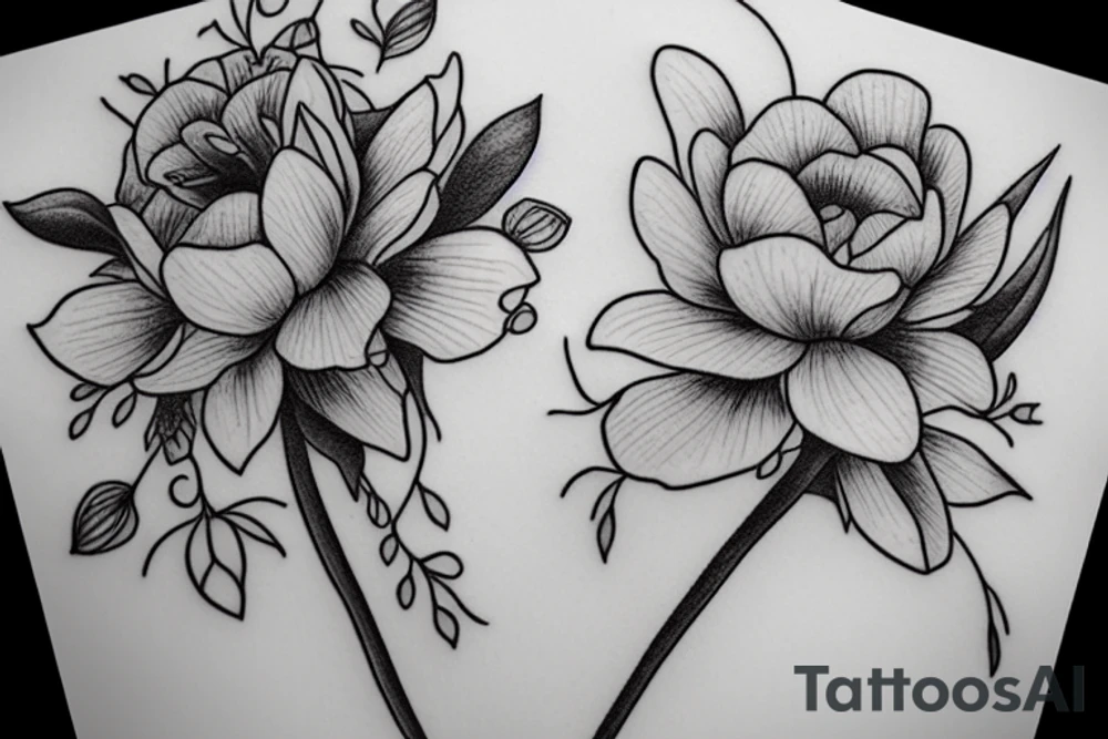 I want a soft, sweet and delicate flower tattoo idea