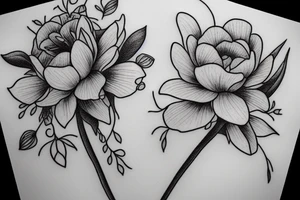 I want a soft, sweet and delicate flower tattoo idea