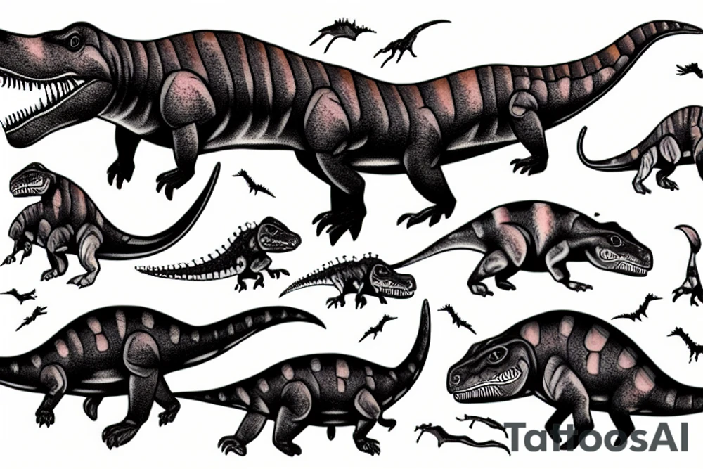 dinosaur tattoo idea