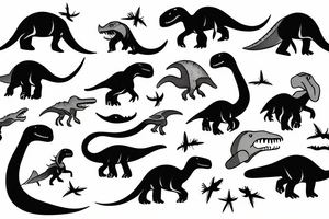 dinosaur tattoo idea