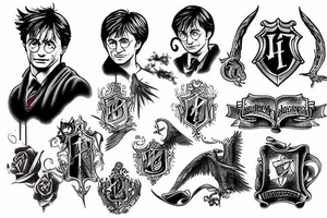 harry potter tattoo idea
