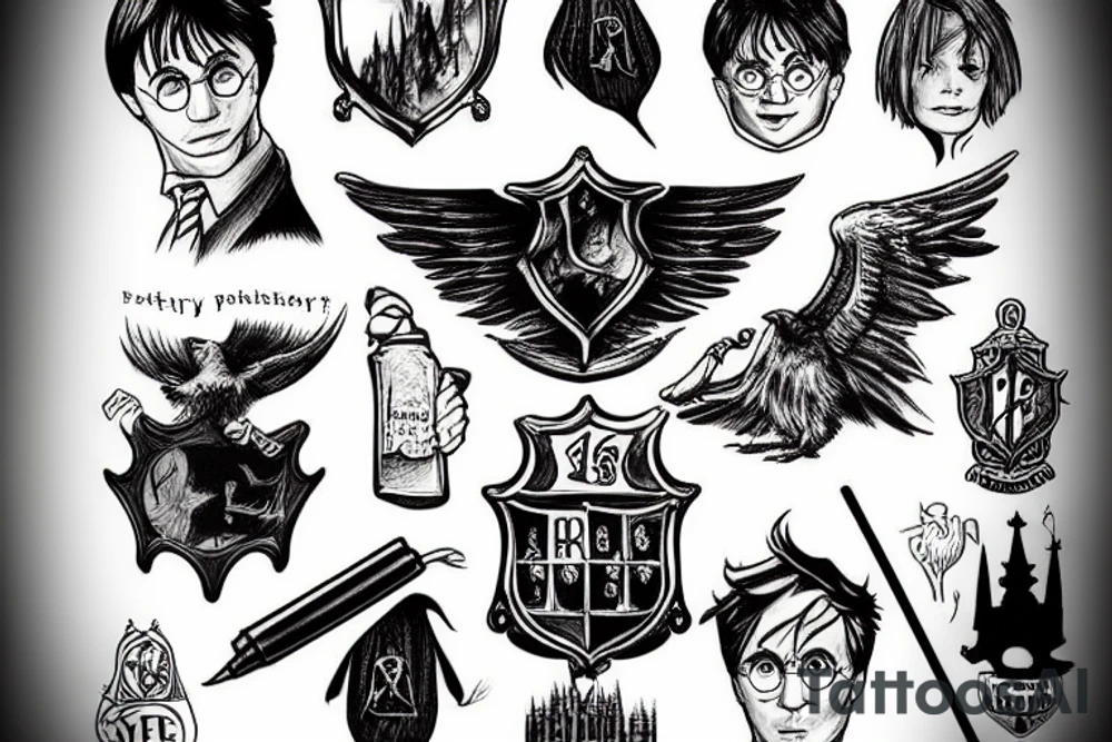 harry potter tattoo idea
