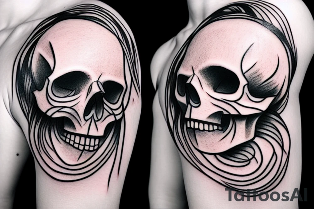 Skull tattoo idea