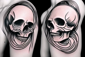 Skull tattoo idea