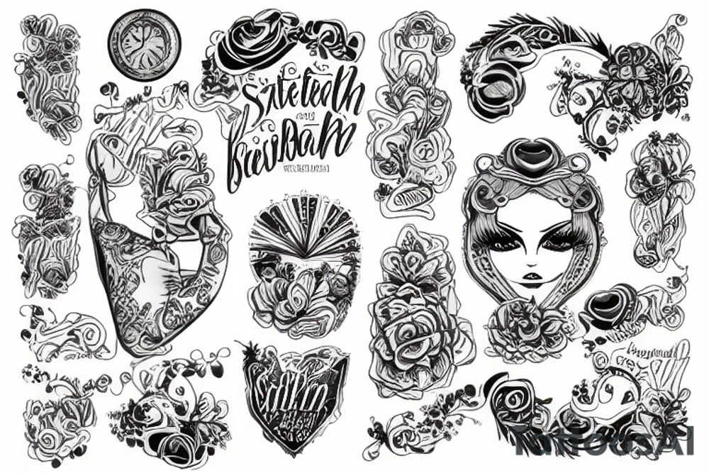 Irischer kleeblatt mit Namen tattoo idea