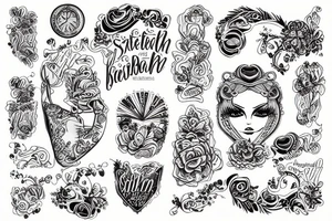 Irischer kleeblatt mit Namen tattoo idea