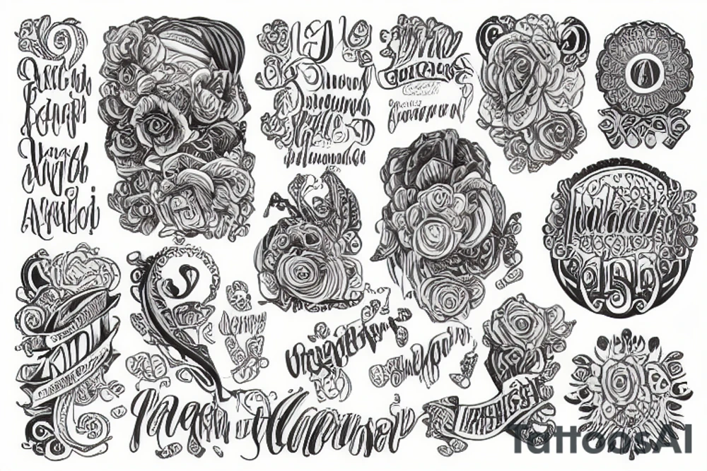 Irischer kleeblatt mit Namen tattoo idea